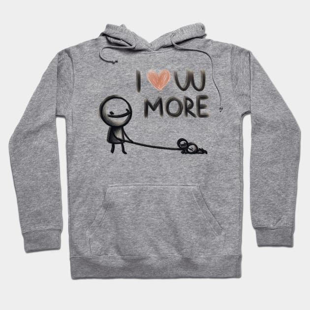 Love You More Hoodie by ThinkGod.